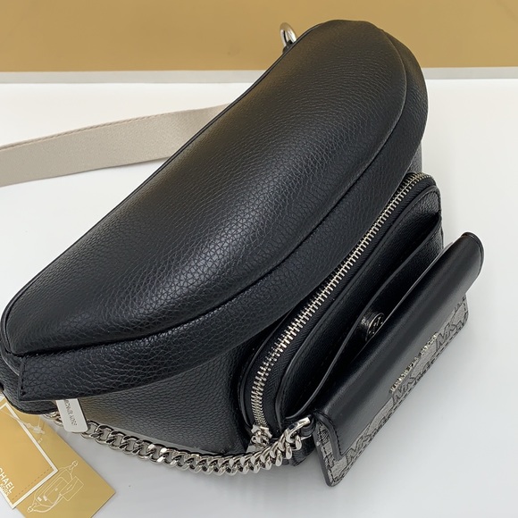 MICHAEL KORS 
Maisie Large Pebbled Leather 2-in-1 Waistpack Fannypack Crossbody - Picture 3 of 16